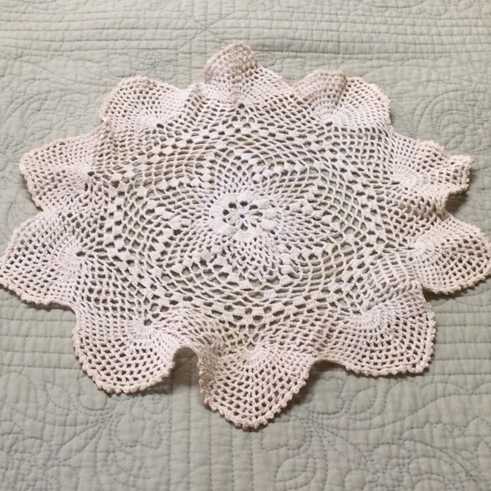 Elegant Cream Crochet Doily